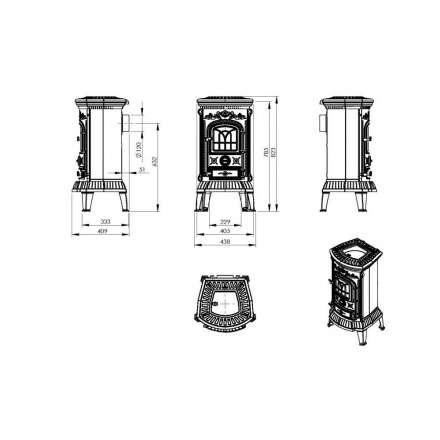 Купить Печь-камин Печь-камин NORDflam Verdo чугун в Могилеве Амазонка бай фото в Могилеве