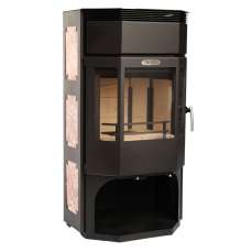 Стальной популярный камин с отделкой шамотом Сибирь 12 фото в Могилеве