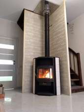 Купить стальной недорогой камин с шамотом Мета-Бел Амур в Могилеве фото в Могилеве