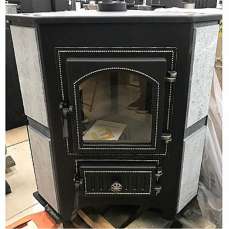 Купить Печь-камин Везувий ПК-01 (220) угловой бежевый 9 кВт в Могилеве фото в Могилеве