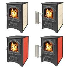 Купить Печь-камин Везувий ПК-01 (205) с плитой и т/о красн.12 кВт в Могилеве в Могилеве