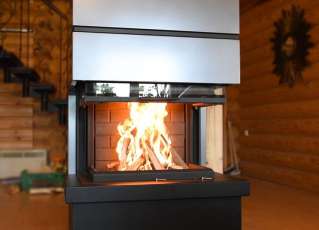 Стальной камин Родос 800 фото в Могилеве