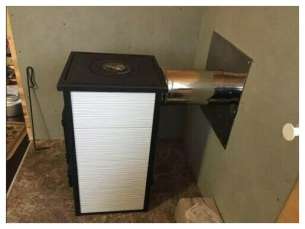 купить Печь-камин Везувий ПК-01 (270) c плитой бежевая 9 кВт в Могилеве в Могилеве