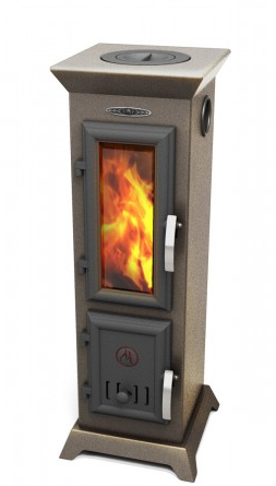 Отопительная печь Термофор Статика Тетра Мини, чёрная бронза Амазонка бай фото в Могилеве