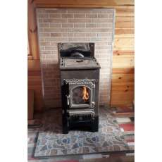 Купить Печь-камин Везувий ПК-01 (270) с плитой и т/о бежевая 9 кВт в Могилеве в Могилеве