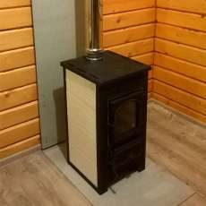 Купить Печь-камин Везувий ПК-01 (270) с плитой и т/о бежевая 9 кВт в Могилеве в Могилеве