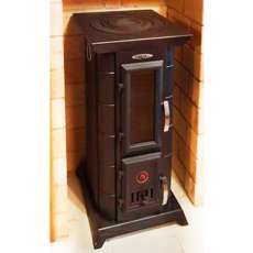 Недорогая стальная печь Термофор Статика Тетра, чёрная бронза фото в Могилеве