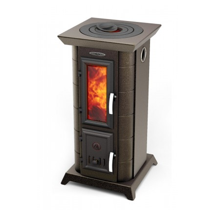 Отопительная печь Термофор Статика Тетра, чёрная бронза Амазонка бай фото в Могилеве