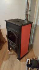 Купить Печь-камин Везувий ПК-01 (270) с плитой и т/о красный 9 кВт в Могилеве в Могилеве