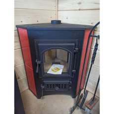 Купить Печь-камин Везувий ПК-01 (220) с конфоркой угловой красный 9 кВт в Могилеве в Могилеве