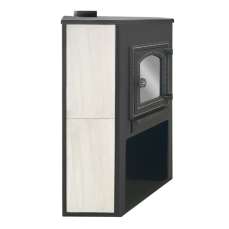 Стальной камин со стеклом ЭТНА (ДТ-4С) угловой Амазонка бай фото  в Могилеве