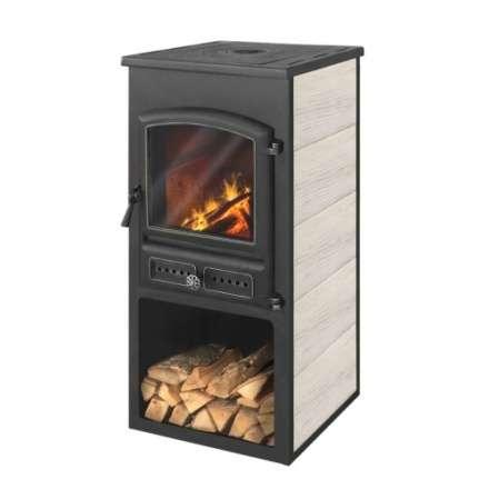 Печь-камин ЭТНА (БКД) с плитой Амазонка бай фото в Могилеве