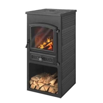 Печь-камин ЭТНА (БКД) с плитой Амазонка бай фото в Могилеве