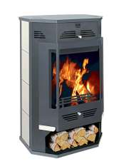 Стальной камин с дровницей Теплодар Румба фото в Могилеве