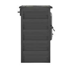 Печь-камин российский ЭТНА (Панорама) с плитой "Антрацит" высокий фото в Могилеве