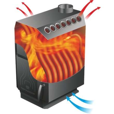Отопительная печь Теплодар ТОП-200 ДС в Могилеве