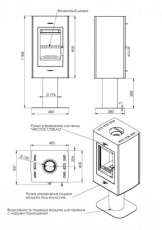 Купить стальной камин с шамотом Мета-Бел Рона в Могилеве фото в Могилеве