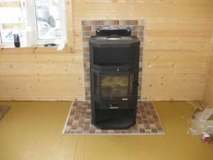 Купить большой камин с шамотом Мета-Бел Ангара-Аква в Могилеве фото в Могилеве