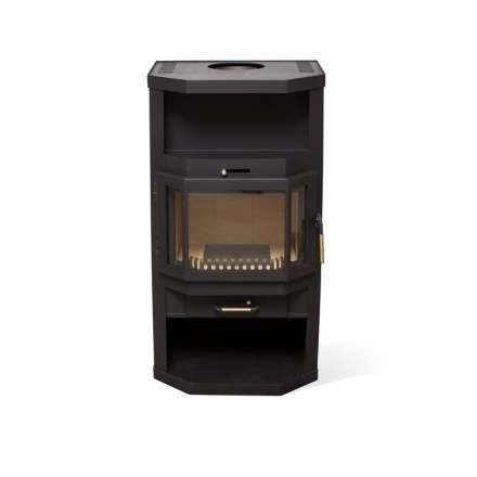 Купить стальной камин с шамотом Мета-Бел Ангара-Аква в Могилеве фото в Могилеве