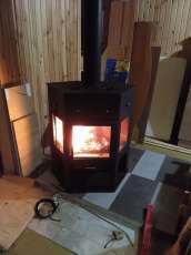 Печь-камин Енисей с плитой Мета бел в Могилеве