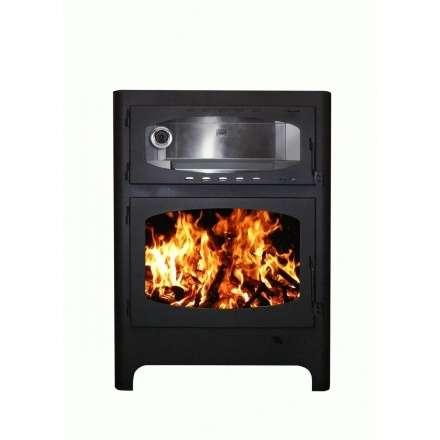 Печь-камин Бавария Эко с духовкой и плитой фото в Могилеве