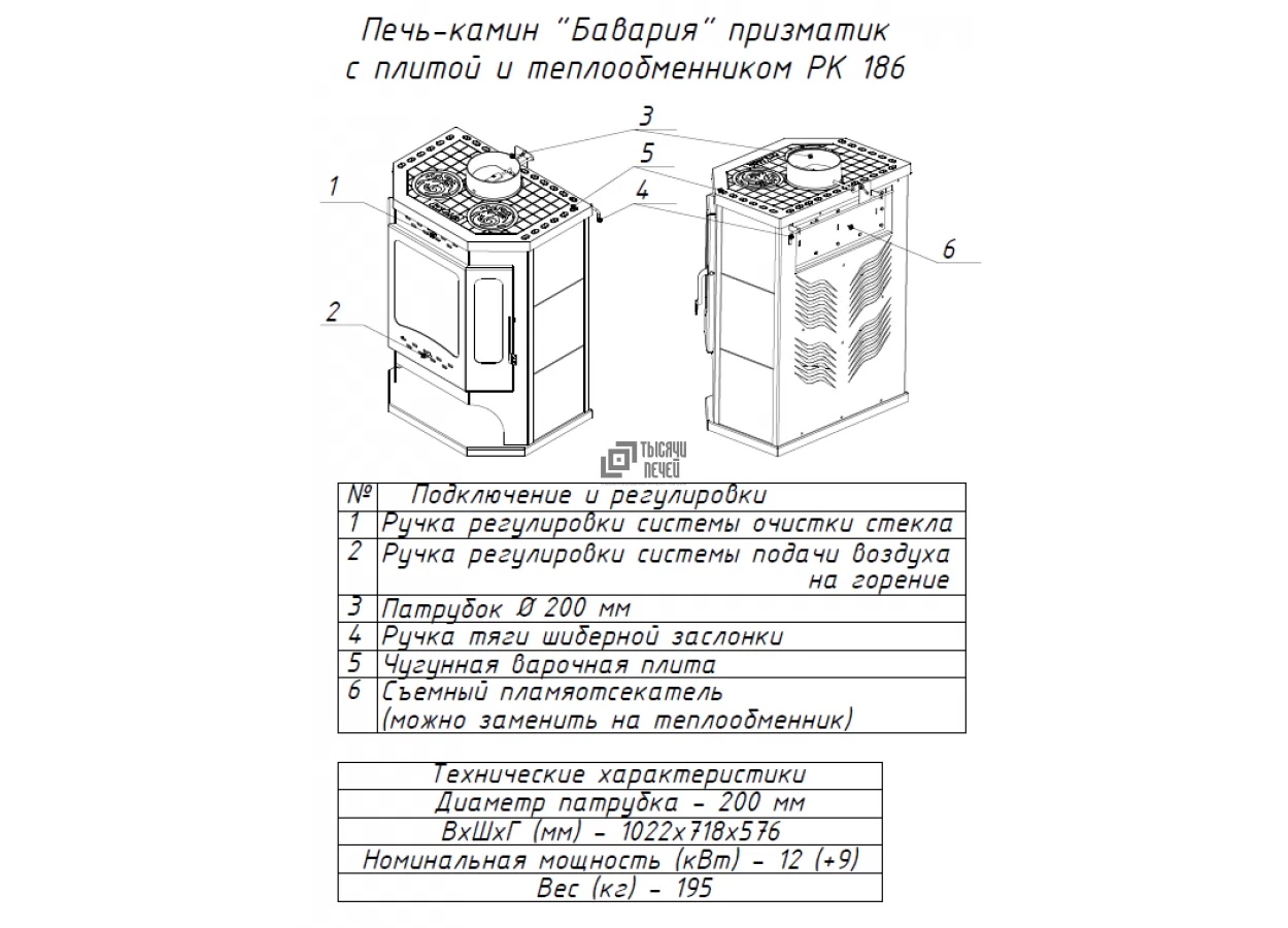 Недорогой камин с дровницей Бавария призматик с плитой фото в Могилеве