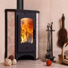 Печь-камин Бавария угловая с плитой РК 123 в Могилеве