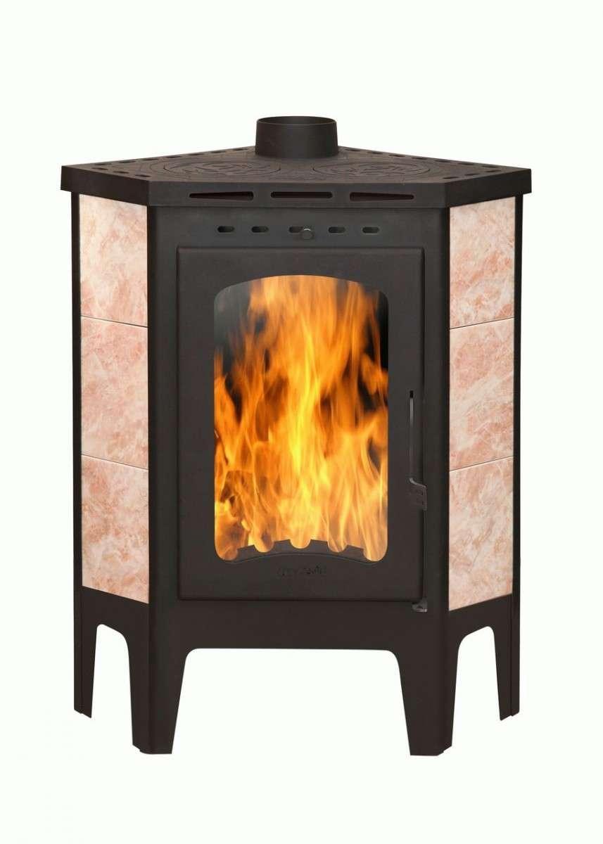 Печь-камин Бавария угловая с плитой купить в Могилеве