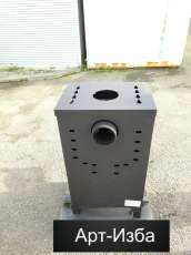 Недорогой камин со стеклом Бавария Оптима с плитой фото в Могилеве