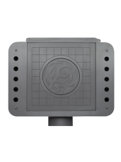 Стальной камин БАВАРИЯ ЭКО с плитой одна конфорка фото в Могилеве