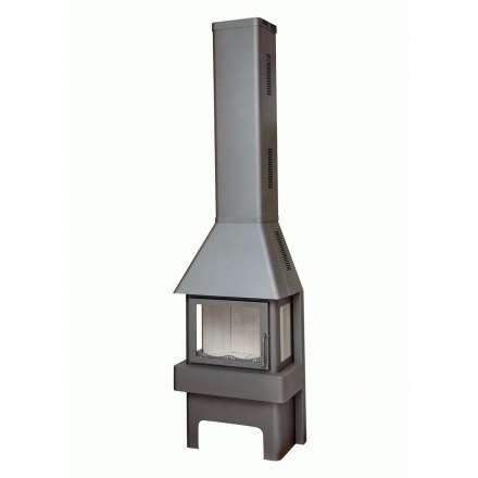 Печь-камин Бавария три стекла графит Амазонка бай фото в Могилеве