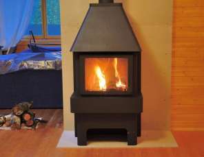 Недорогой камин Бавария три стекла графит фото в интерьере в Могилеве