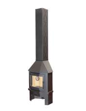 Камин Мюнхен пристенно-угловой графит Амазонка бай фото в Могилеве