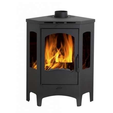 Печь-камин Бавария панорама угловая Амазонка бай фото в Могилеве