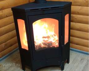 Недорогой камин со стеклами Бавария панорама угловая фото в Могилеве