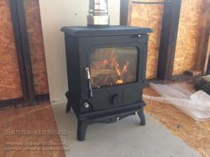 Печь-камин чугунный FireWay Paul в интерьере патина медь Амазонка бай фото в Могилеве