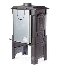 Печь-камин чугунный FireWay Bruno II чёрный Амазонка бай фото в Могилеве