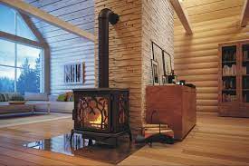 Печь-камин чугунный FireWay Demetra в интерьере Амазонка бай фото в Могилеве