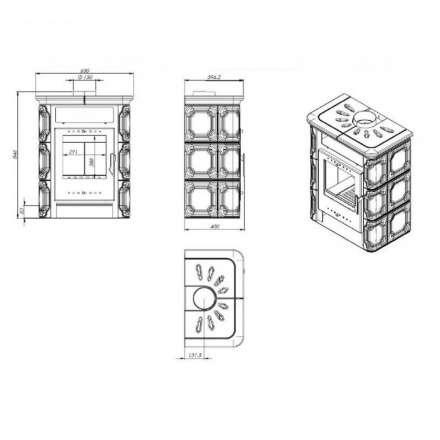 Купить Печь-камин NORDflam Arta в Могилеве Амазонка бай фото в Могилеве