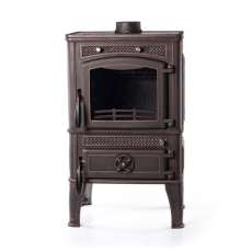 Печь-камин FireWay Dacha патина бронза Амазонка бай фото в Могилеве