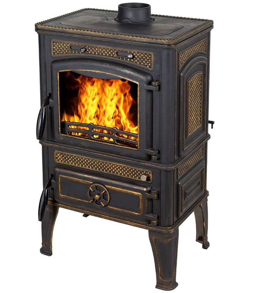 Печь-камин FireWay Dacha патина бронза Амазонка бай фото в Могилеве