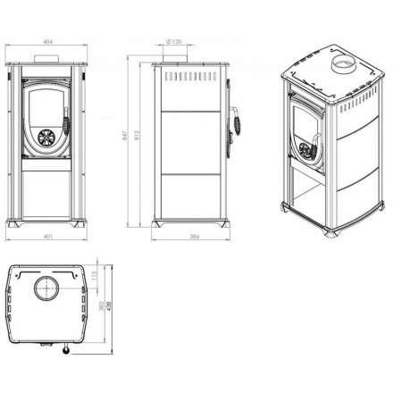 Купить Печь-камин NORDflam Fokus в Могилеве Амазонка бай фото в Могилеве