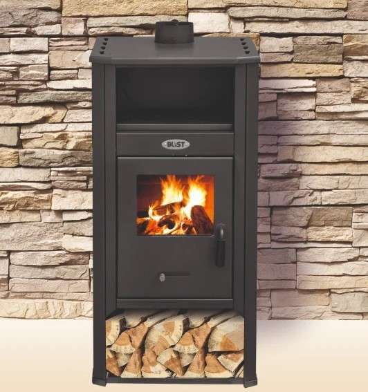 Печь-камин Blist Ambasador LM стальная дверца Амазонка бай фото в Могилеве