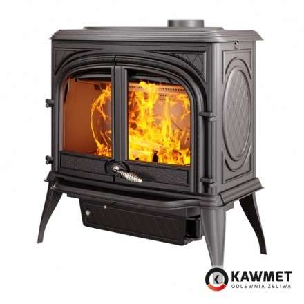 Печь-камин KAWMET Premium ARES S7 (11,3 кВт) Амазонка бай фото в Могилеве