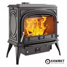 Купить Печь-камин KAWMET Premium SPHINX S6 (13,9 kW) в интерьере чугунный в Могилеве фото в Могилеве