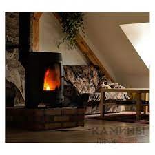 Печь-камин чугунный Invicta La Borne 2 в интерьере Амазонка бай фото в Могилеве