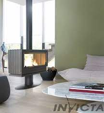 Купить Печь-камин Invicta Nelson в интерьере чугунная в Могилеве в Могилеве