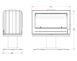 Купить Печь-камин Invicta Nelson чугунная в Могилеве в Могилеве
