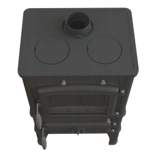 Печь-камин FireWay Dacha с варочной поверхностью чёрный Амазонка бай фото в Могилеве