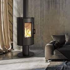 Купить Печь-камин на подставке Kratki KOZA/AB/S/N/DR в интерьере в Могилеве Амазонка бай фото в Могилеве